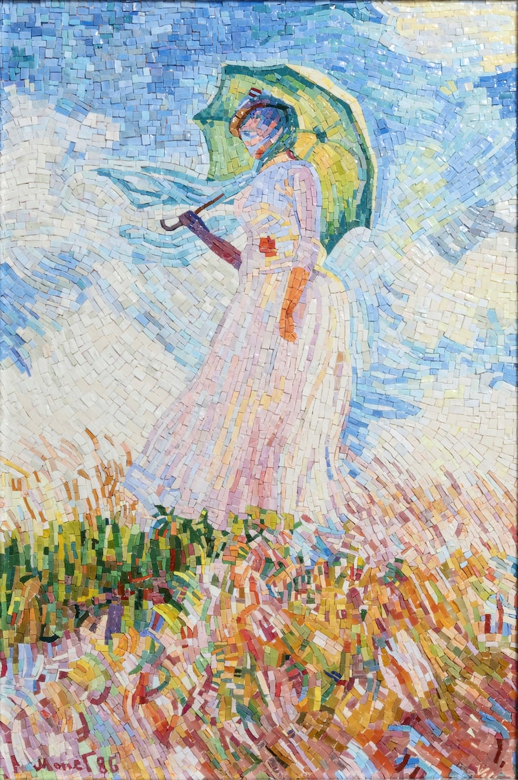 Donna con il parasole di Claude Monet