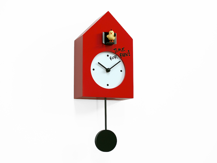 Orologio a cucù di design, Freebird di Gerardo Marì per Progetti