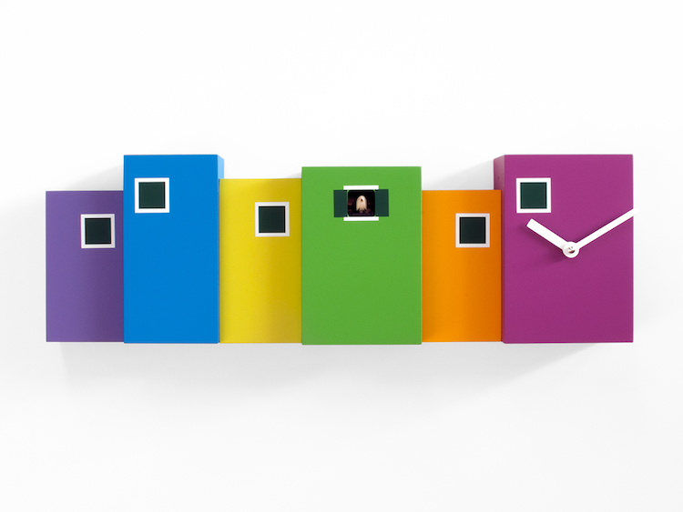 Orologio a cucù di design, Burano, di Eloisa Libera per Progetti