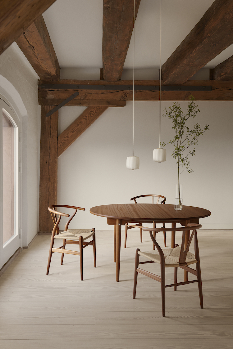 Lampada di design per illuminare il tavolo da pranzo - EK61 Opal Pendant