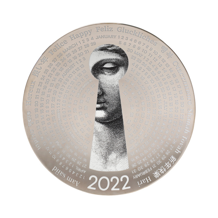 Calendari di design 2022 -Fornasetti Piatto Calendario 2022